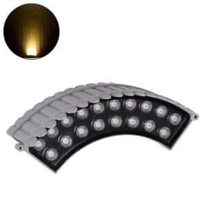 TREEJINA 90690 Κυρτή Μπάρα Φωτισμού Wall Washer για Φυτά - Δέντρα LED 18W 1620lm 10° DC 24V IP67 Θερμό Λευκό 2700K Dimmable - Bridgelux SMD Chip - Γκρι Ανθρακί - Μ29 x Π11 x Υ10.5cm - 3 Χρόνια Εγγύηση