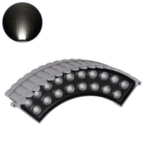 TREEJINA 90691 Κυρτή Μπάρα Φωτισμού Wall Washer για Φυτά - Δέντρα LED 18W 1710lm 10° DC 24V IP67 Φυσικό Λευκό 4500K Dimmable - Bridgelux SMD Chip - Γκρι - Μ29 x Π11 x Υ10.5cm - 3 Χρόνια Εγγύηση