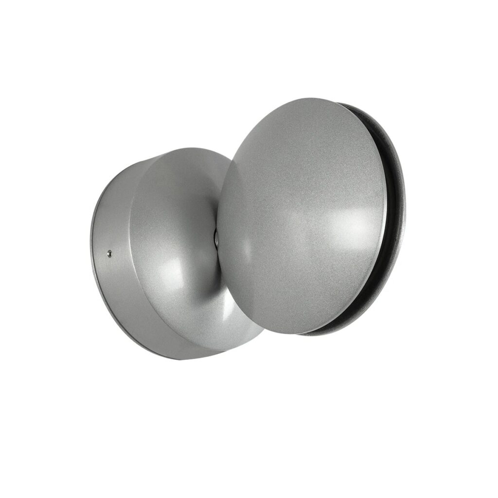 SEPTUM 93067 Μοντέρνο Φωτιστικό Τοίχου - Απλίκα LED 9W 1150lm 1° AC 220-240V IP44 Μπλε - CREE XPE Chip & TÜV SÜD Driver - Γκρι Ανθρακί Ματ - Μ12 x Π11 x Υ17cm - 5 Χρόνια Εγγύηση