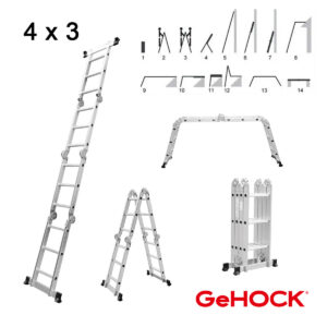 Πολυμορφική Σκάλα Αλουμινίου 4 x 3 GeHOCK - 9351370