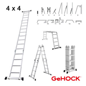Πολυμορφική Σκάλα Αλουμινίου 4 x 4 GeHOCK - 9351475