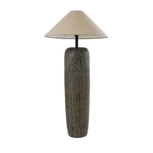 OLIANA 02315 Boho Επιδαπέδιο Φωτιστικό με Ντουί 1 x E27 AC 220-240V IP20 - Γκρι & Μπεζ - Μ55 x Π55 x Υ110cm
