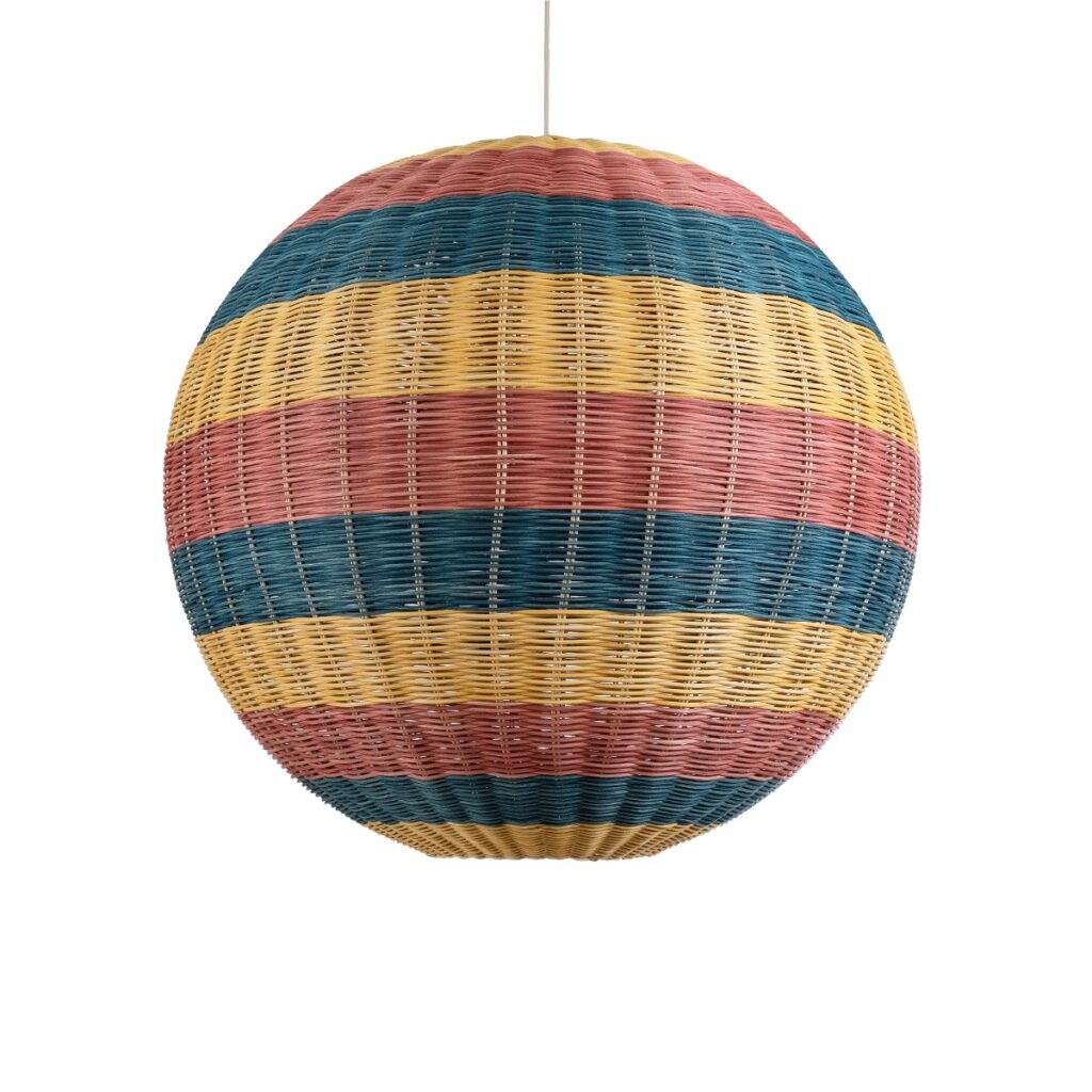 CABALLEROS 02063 Boho Κρεμαστό Φωτιστικό Οροφής με Ντουί 1 x E27 AC 220-240V IP20 - Πολύχρωμο - Μ70 x Π70 x Υ70cm