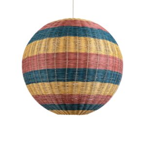 CABALLEROS 02063 Boho Κρεμαστό Φωτιστικό Οροφής με Ντουί 1 x E27 AC 220-240V IP20 - Πολύχρωμο - Μ70 x Π70 x Υ70cm