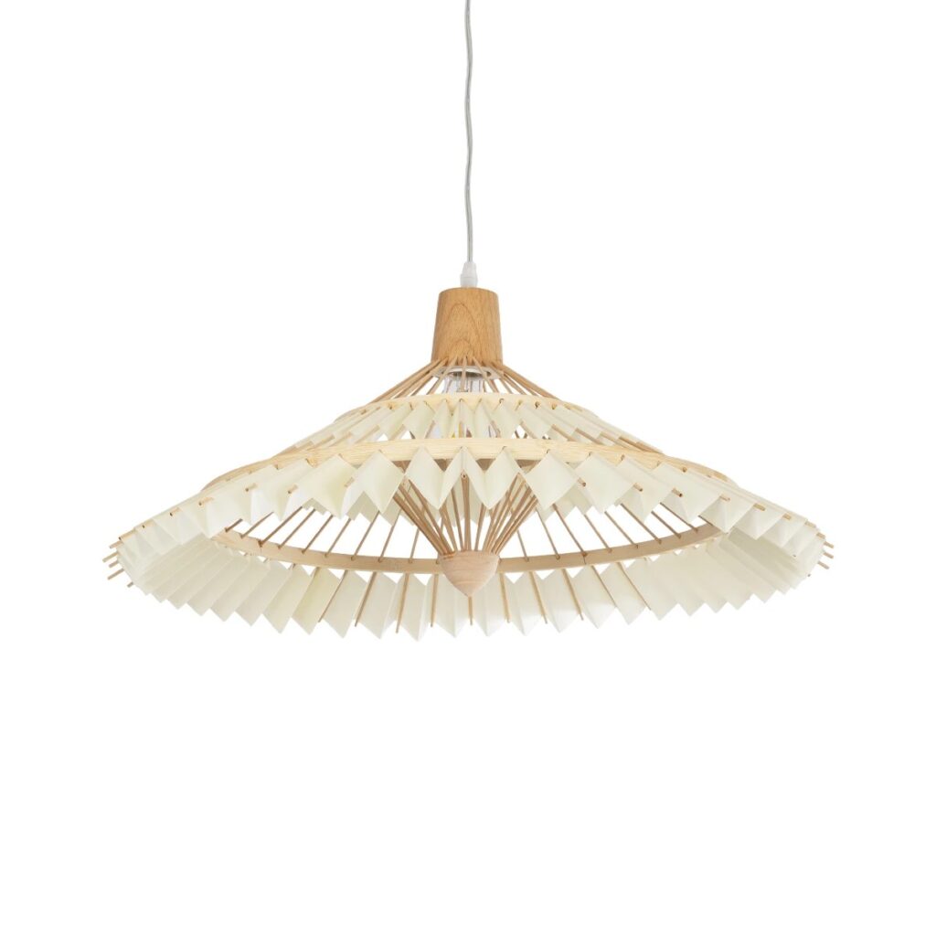 VENTALIA 999-0067 Boho Κρεμαστό Φωτιστικό Οροφής με Ντουί 1 x E27 AC 220-240V IP20 - Μπεζ - Μ60 x Π60 x Υ30cm