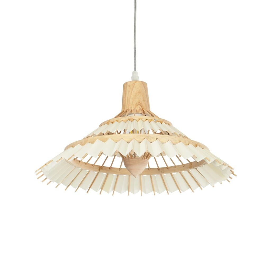 VENTALIA 999-0068 Boho Κρεμαστό Φωτιστικό Οροφής με Ντουί 1 x E27 AC 220-240V IP20 - Μπεζ - Μ40 x Π40 x Y23cm
