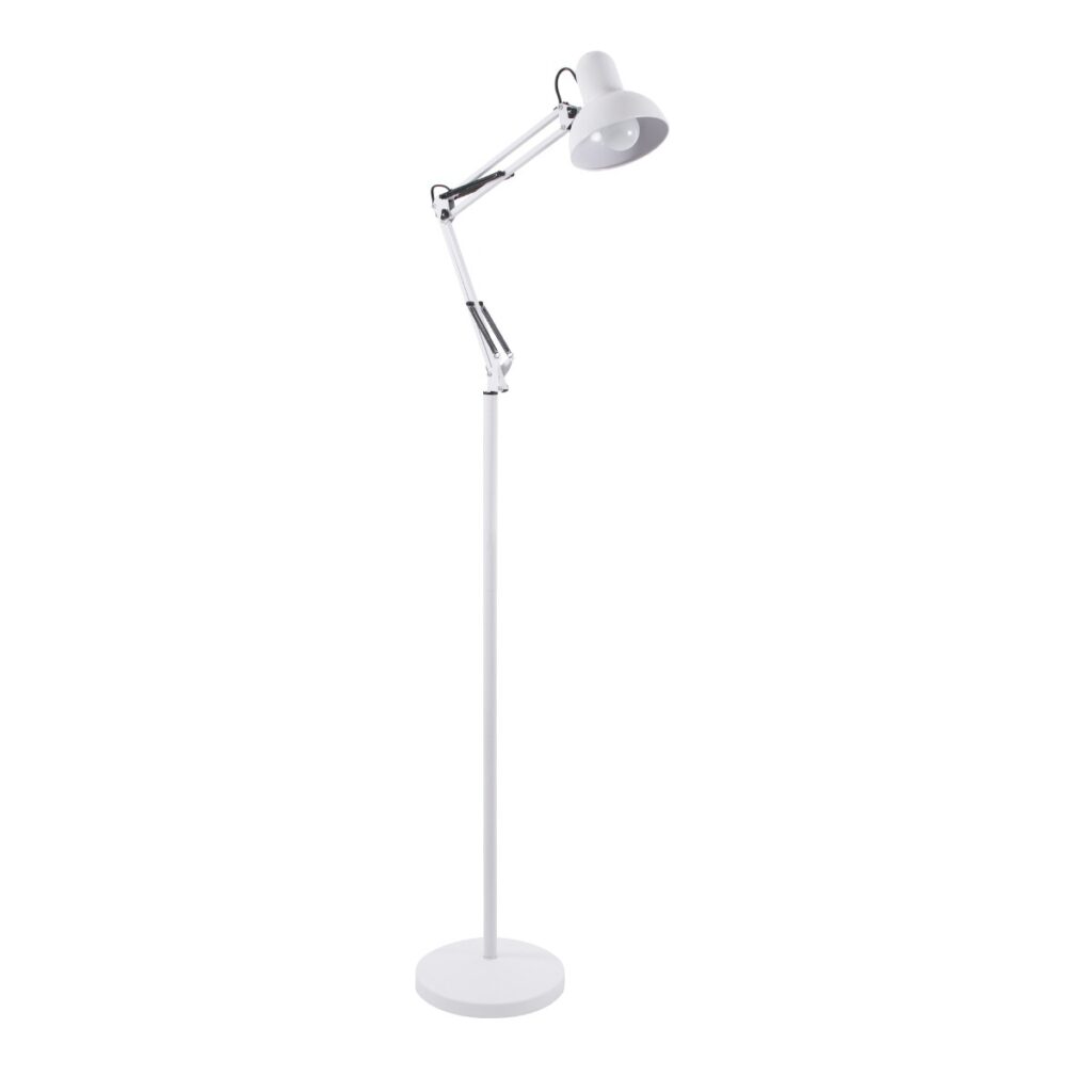 AUDREY 01471 Vintage Επιδαπέδιο Φωτιστικό με Ντουί 1 x E27 AC 220-240V IP20 - Λευκό - Μ15 x Π15 x Υ190cm
