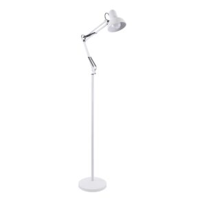 AUDREY 01471 Vintage Επιδαπέδιο Φωτιστικό με Ντουί 1 x E27 AC 220-240V IP20 - Λευκό - Μ15 x Π15 x Υ190cm