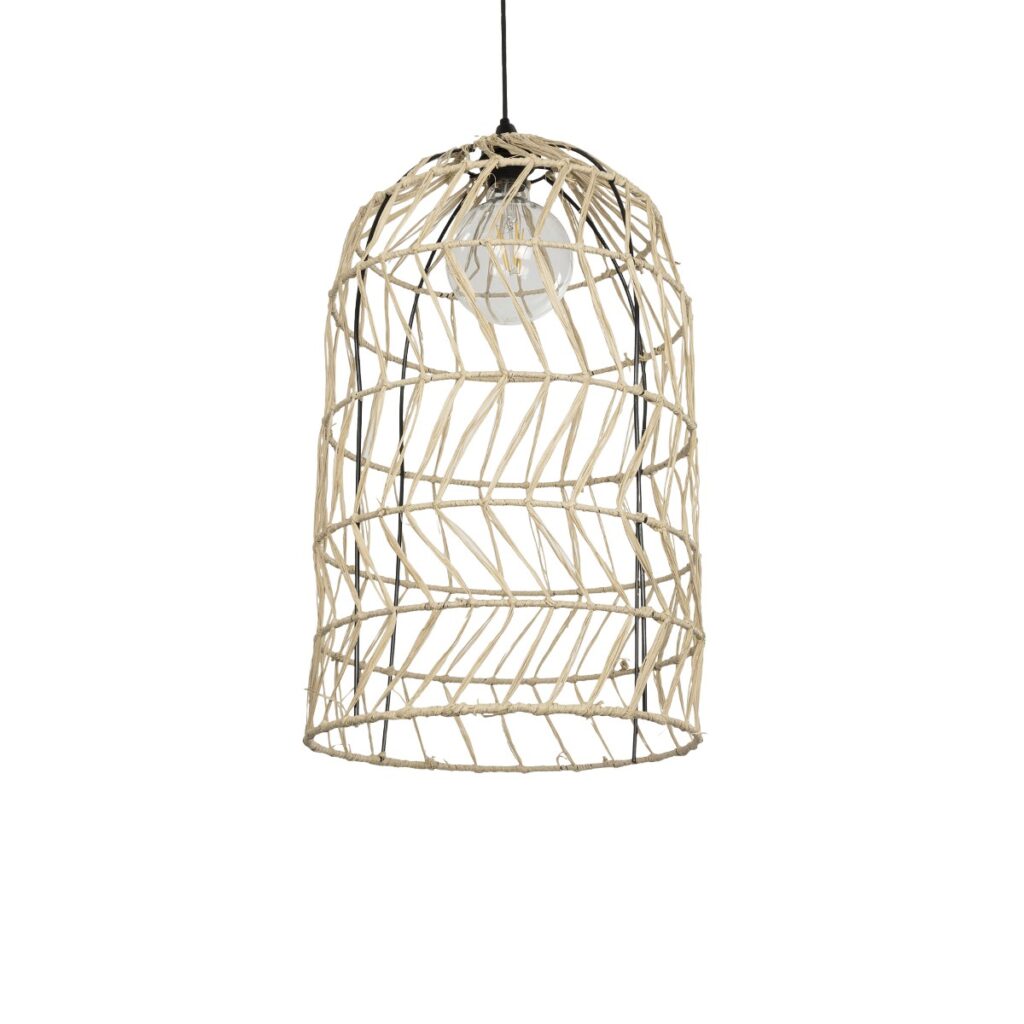 NETI 205-0025 Boho Κρεμαστό Φωτιστικό Οροφής με Ντουί 1 x E27 AC 220-240V IP20 - Μπεζ - M35 x Π35 x Υ63cm