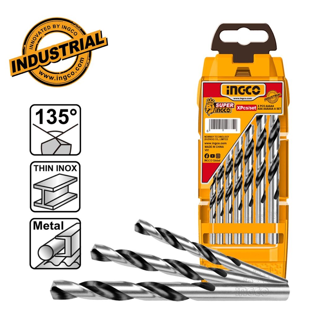 Τρυπάνια Μετάλλου HSS 2-6mm Σετ 7 τεμ. - INGCO AKD1075
