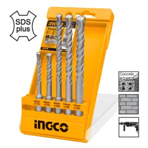 Τρυπάνια SDS Plus 6-12mm Σετ 5 τεμ. - INGCO AKD2052