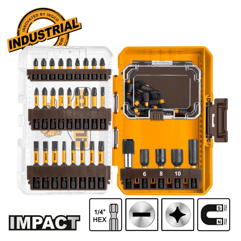 Μύτες Impact 1/4" Hex Σετ 51 τεμ. - INGCO AKDL25106