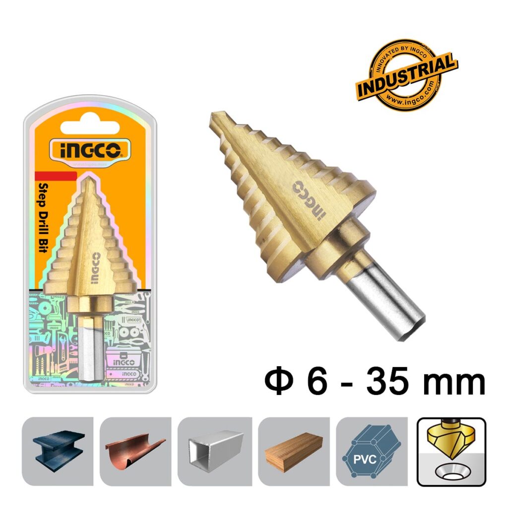Τρυπάνι Κωνικό με Διαβάθμιση 6-35 mm - INGCO AKSDS63503
