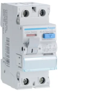 Hager CDA240H Ρελέ διαρροής RCCB 2P 40 A 30 mA τύπου A
