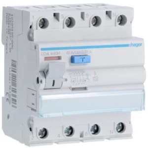 Hager CDA440H Ρελέ διαρροής RCCB 4P 40 A 30 mA τύπου A