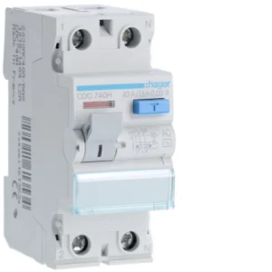 Hager CDC740H Ρελέ διαρροής RCCB 1P+N 40 A 30 mA τύπου AC