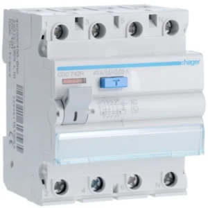 Hager CDC742H Ρελέ διαρροής RCCB 3P+N 40 A 30 mA τύπου AC
