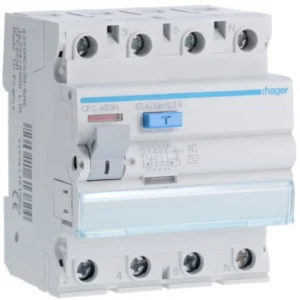 Hager CFC463H Ρελέ διαρροής RCCB 4P 63 A 300 mA τύπου AC