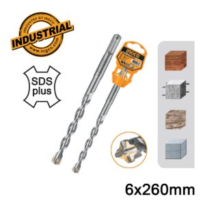 Τρυπάνι Τετράκοπο SDS plus S4L 6x260mm - INGCO DBH1210604C
