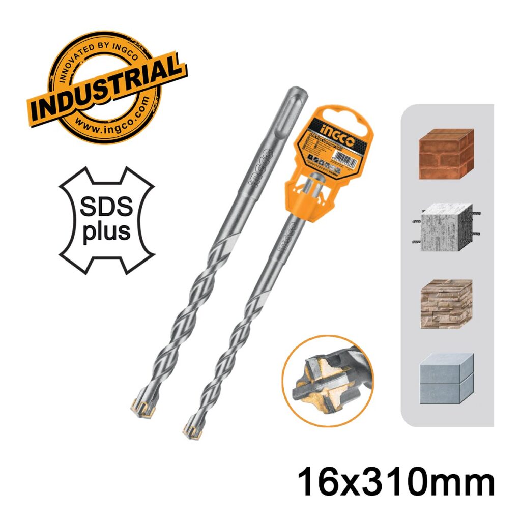 Τρυπάνι Τετράκοπο SDS plus S4L 16x310mm - INGCO DBH1211604C