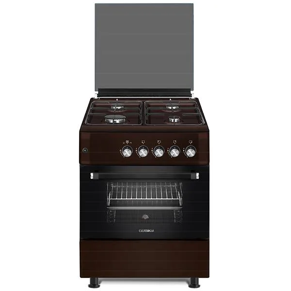 Κουζίνα με 4 Εστίες και Φούρνο Υγραερίου 60×60 Calfer - F6T40G2-BR (eco)