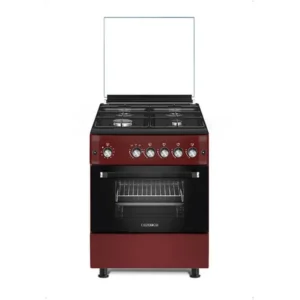 Κουζίνα με 4 Εστίες και Φούρνο Υγραερίου 60×60 Calfer - F6TX40G2 RED