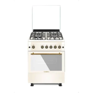 Κουζίνα Υγραερίου με 4 Εστίες και Φούρνο + Grill Υγραερίου 60×60 Calfer - F6TX40GF-BG