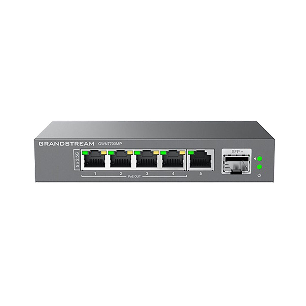 Grandstream GWN7700MP Switch 5 x 2.5G PoE + SFP+
