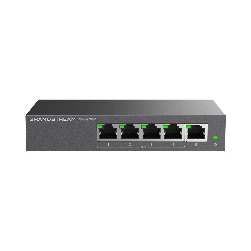Grandstream GWN7700P Switch 5 Gigabit με 4 PoE