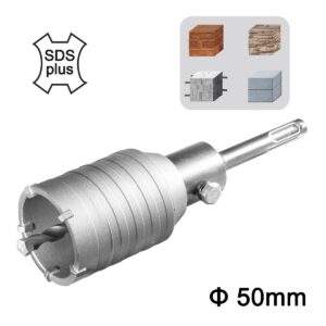 Ποτηροκορώνα Μπετού-Τούβλου SDS plus 50mm - INGCO HCB0501