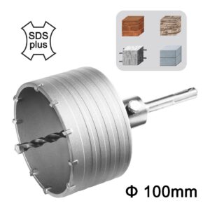 Ποτηροκορώνα Μπετού-Τούβλου SDS plus 100mm - INGCO HCB1001