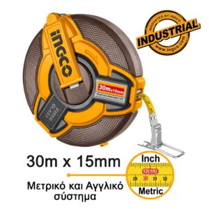 Μετροταινία 30m x 15mm - INGCO HFMT1830