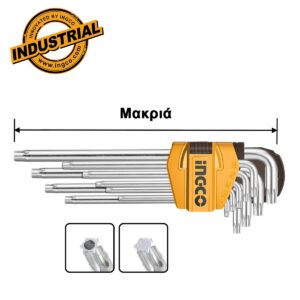 Κλειδιά Torx Μακριά T10-T50mm Σετ 9 τεμ. - INGCO HHK13092