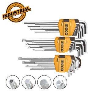 Κλειδιά Άλλεν +Μπίλλιας+Torx Σετ 27 τεμ. - INGCO HHKSET0271