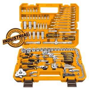 Εργαλεία Χειρός και Καρυδάκια 1/4"-1/2"-3/8'' Σετ 135 τεμ. - INGCO HKTHP21351