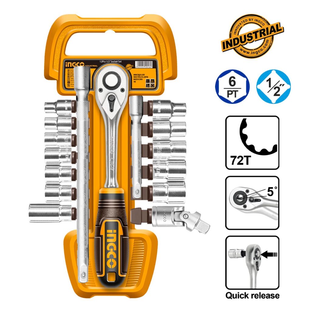 Καρυδάκια 1/2" Σετ 17 τεμ. - INGCO HKTS12171