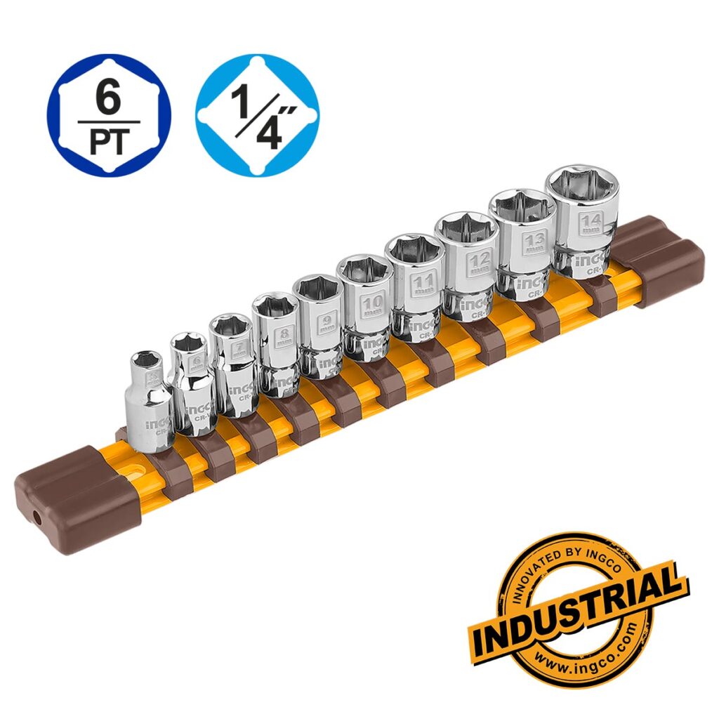 Καρυδάκια 1/4" Σετ 10 τεμ. - INGCO HKTS14103