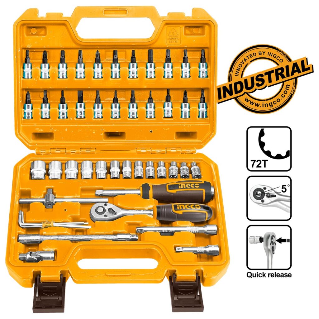 Καρυδάκια 1/4" Σετ 46 τεμ. - INGCO HKTS14462