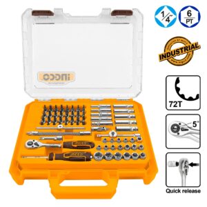 Καρυδάκια 1/4" Σετ 69 τεμ. - INGCO HKTS14696