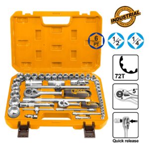 Καρυδάκια 1/2" - 1/4" Σετ 44 τεμ. - INGCO HKTS42441