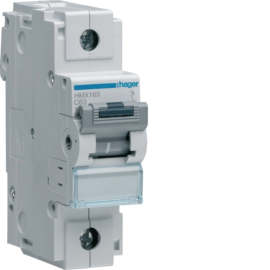 Hager HMX163 Μικροαυτόματη ασφάλεια 1P 63 A C