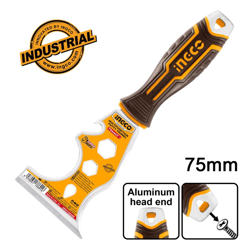 Σπάτουλα – Ξύστρα Πολλαπλών Χρήσεων INOX 75mm - INGCO HPUT18060M