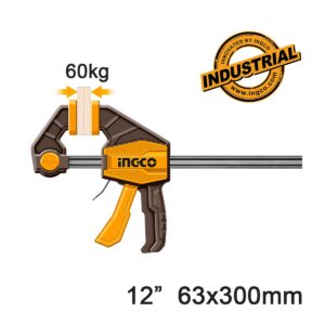 Σφιγκτήρας Μαραγκών Αυτόματος 12" 63x300mm 60kg - INGCO HQBC01602