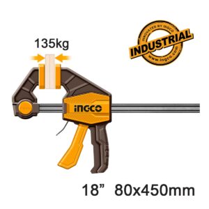 Σφιγκτήρας Μαραγκών Αυτόματος 18" 80x450mm 135kg - INGCO HQBC18801