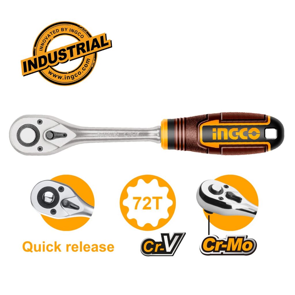 Καστάνια Ίσια 1/4" 72Τ - INGCO HRTH0814