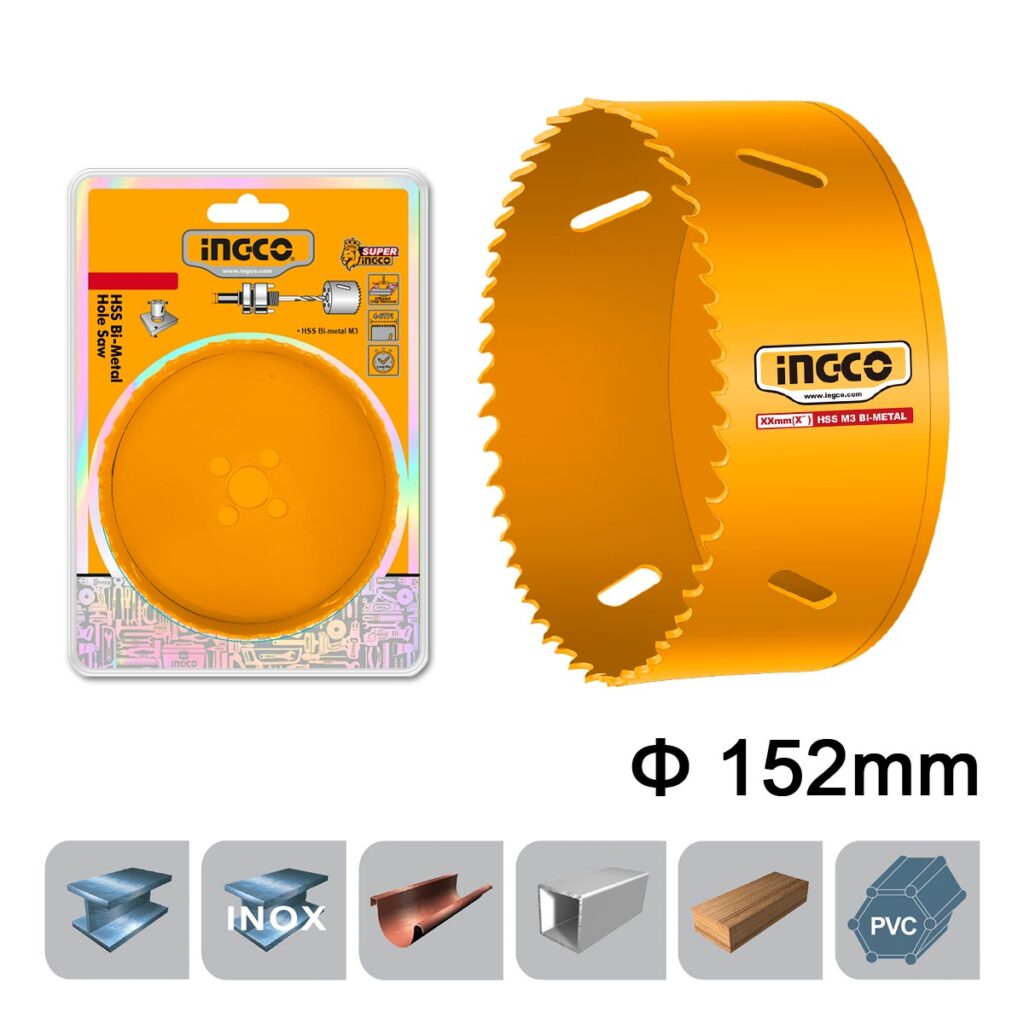 Ποτηροτρύπανο Bi-Metal 152mm - INGCO HSB101521