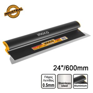 Σπάτουλα Στοκαρίσματος - Ξύστρα INOX 24"/600mm με Λαβή Αλουμινίου - INGCO HSCL02401