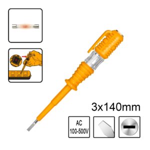 Δοκιμαστικό Κατσαβίδι 3x140mm AC 100-500V - INGCO HSDT1408
