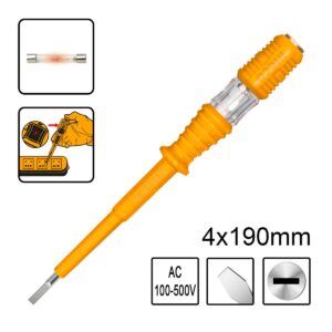 Δοκιμαστικό Κατσαβίδι 4x190mm AC 100-500V - INGCO HSDT1908