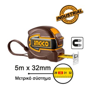 Μετροταινία με Μαγνήτη 5m x 32mm - INGCO HSMT80532M